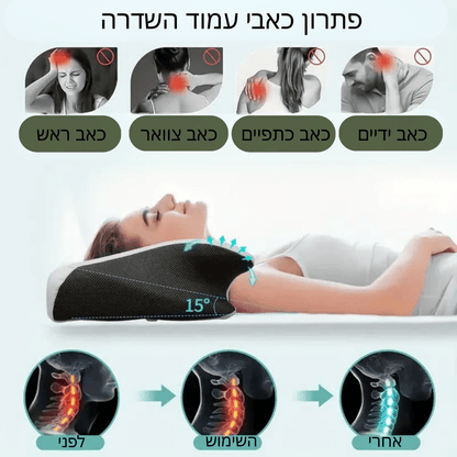 כרית ליישור וחיזוק הצוואר לשינה טובה יותר